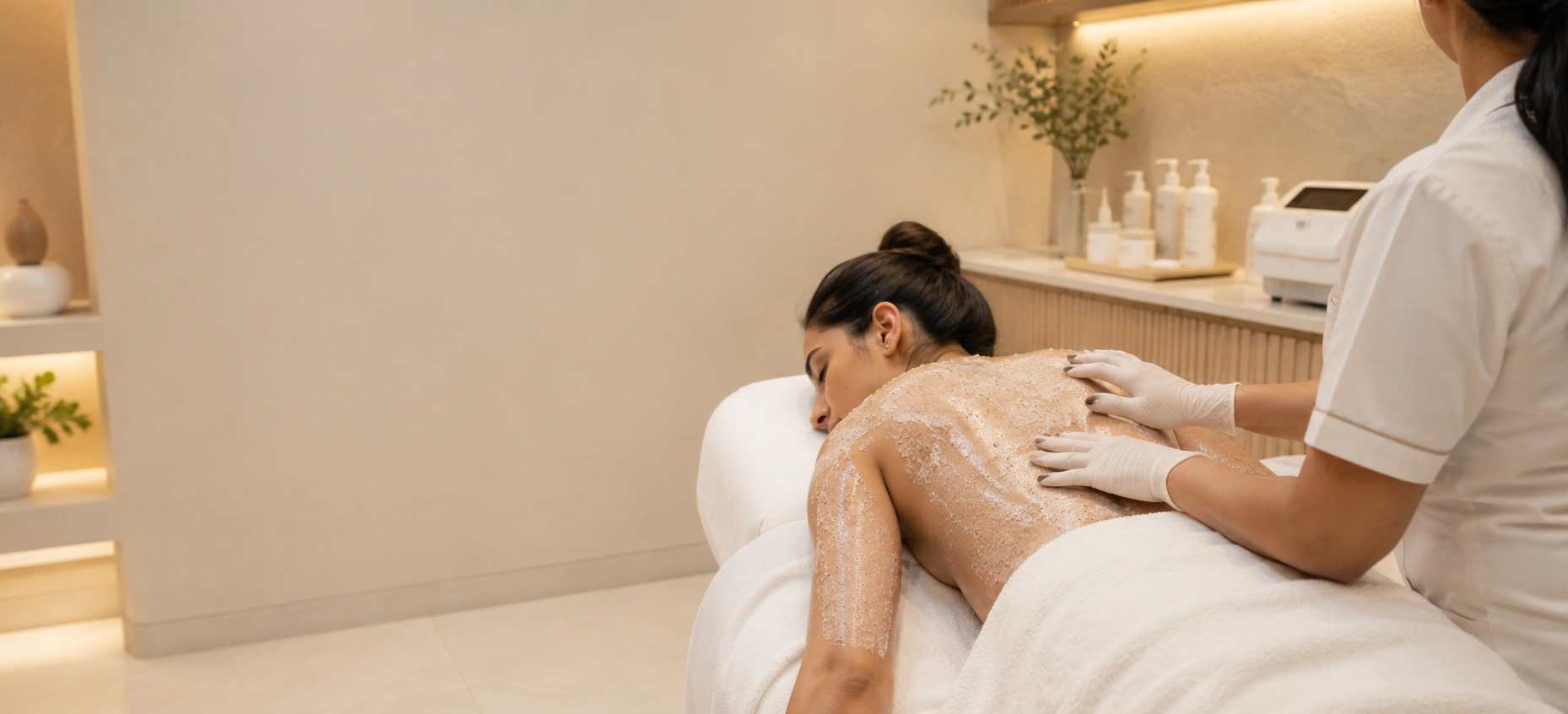 Body peeling treatment in Udaipur at Dermadent Clinic