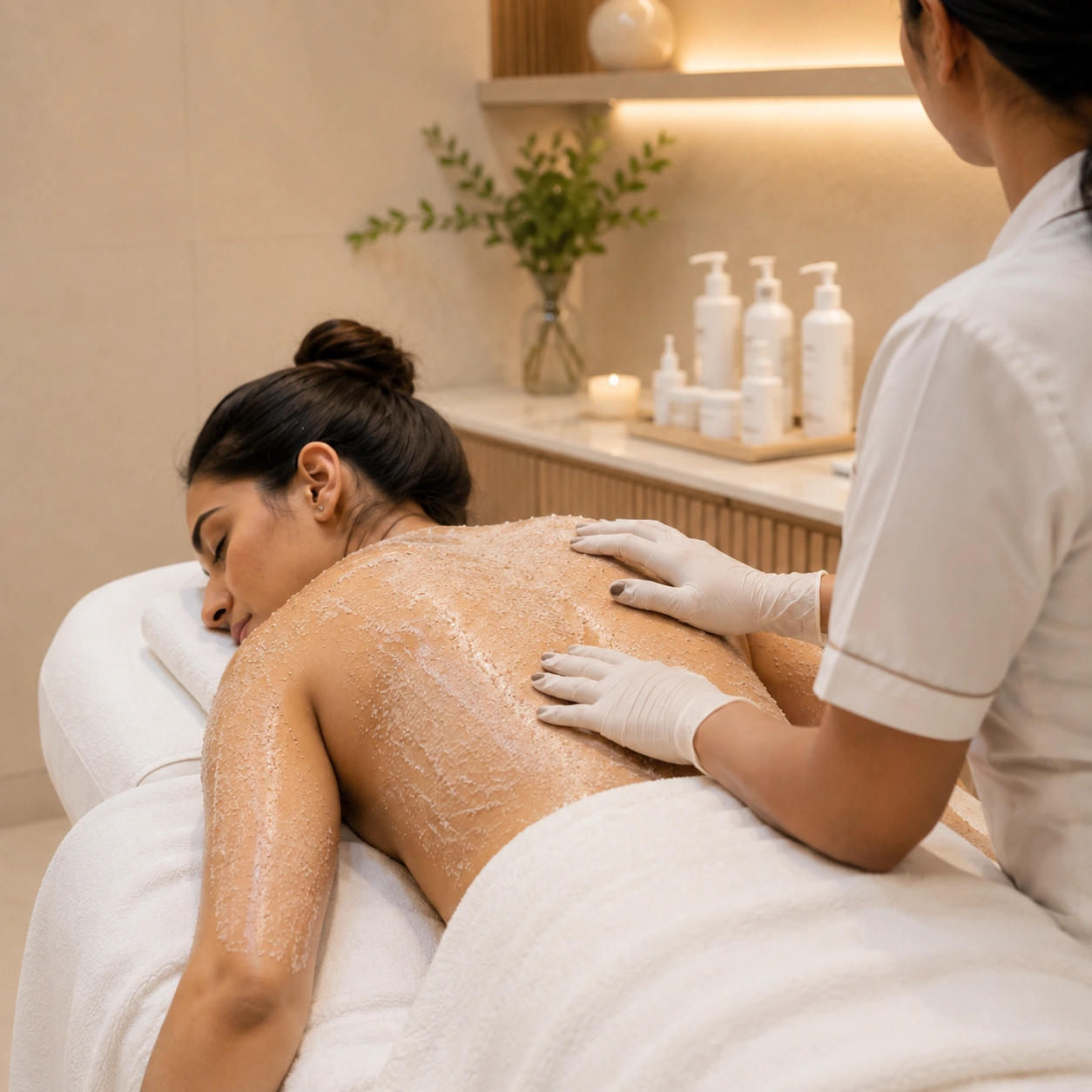 Body peeling treatment in Udaipur at Dermadent Clinic