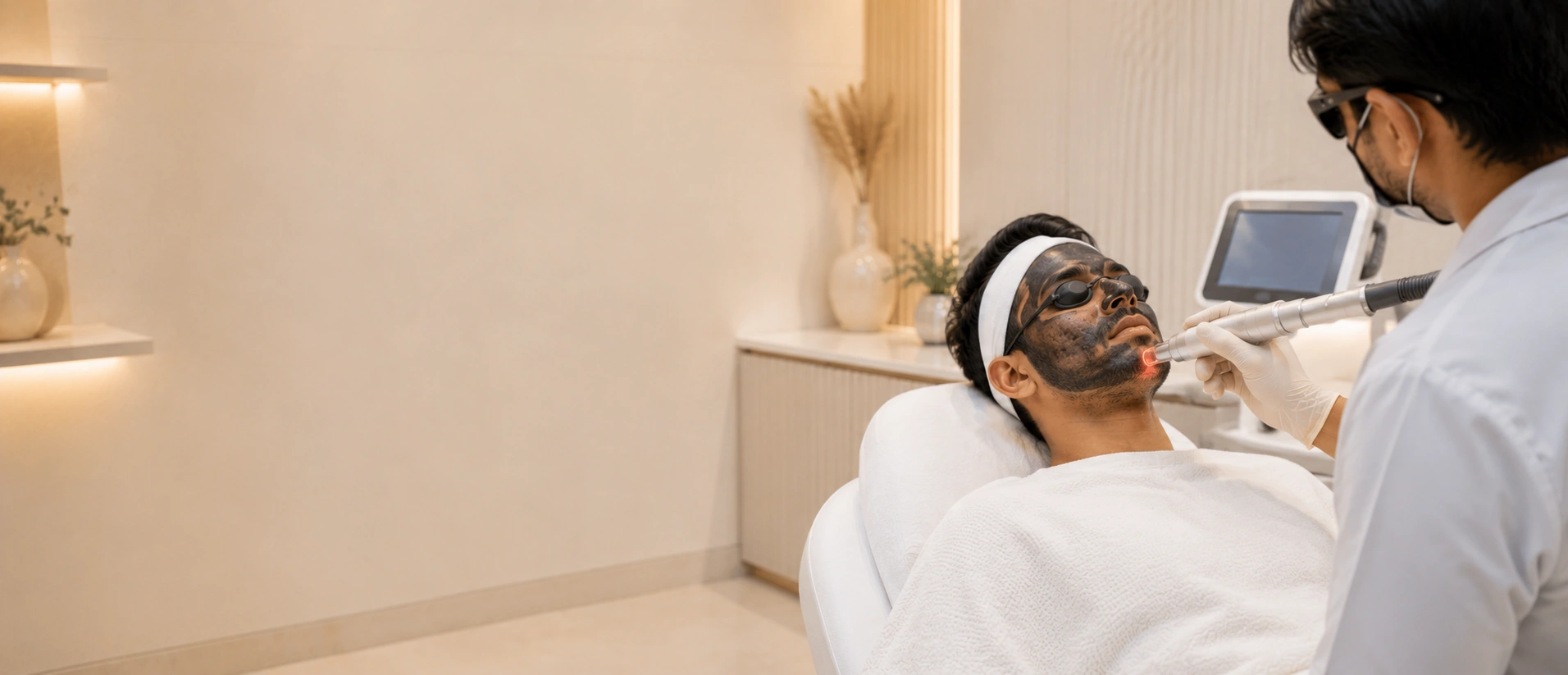 Carbon peel treatment in Udaipur at Dermadent Clinic