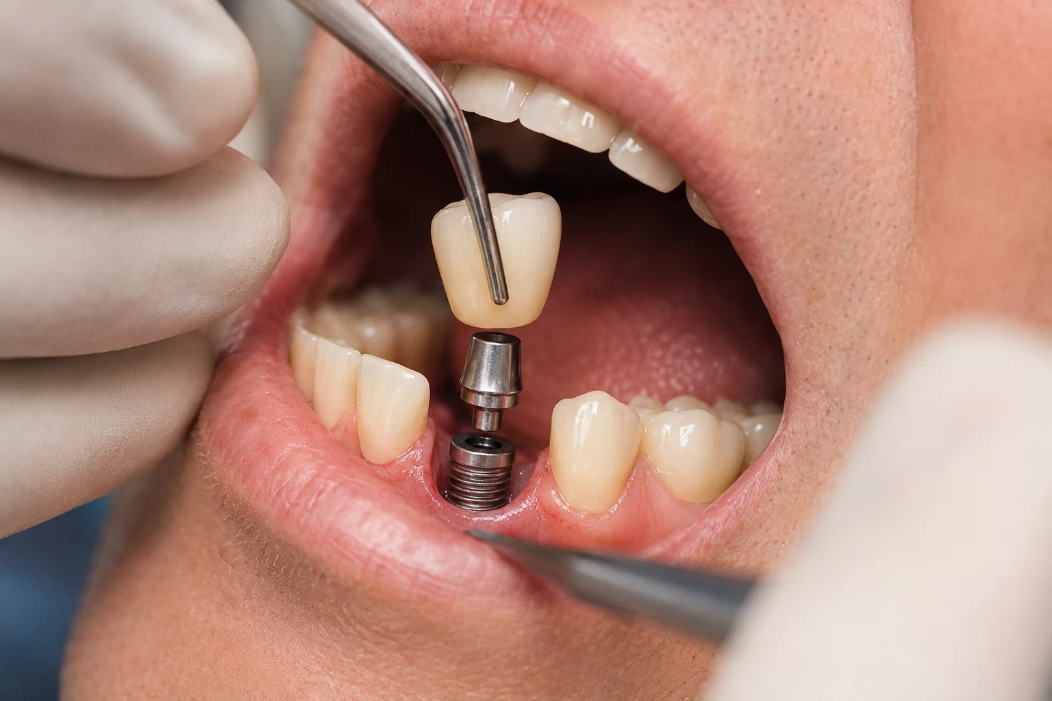 Dental implants treatment at Dermadent Clinic
