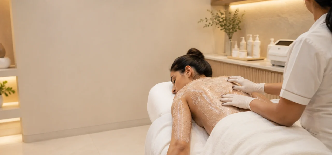 Body peeling treatment in Udaipur at Dermadent Clinic