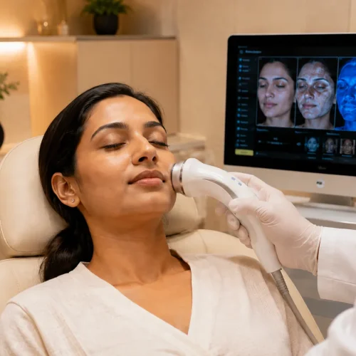 skin-analysis-before-hydrafacial-udaipur-dermadent