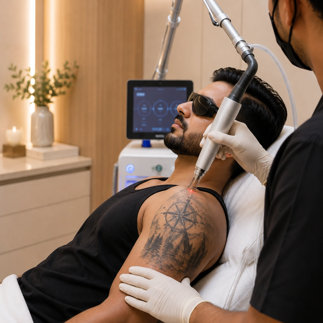 Laser tattoo removal consultation and treatment in Udaipur