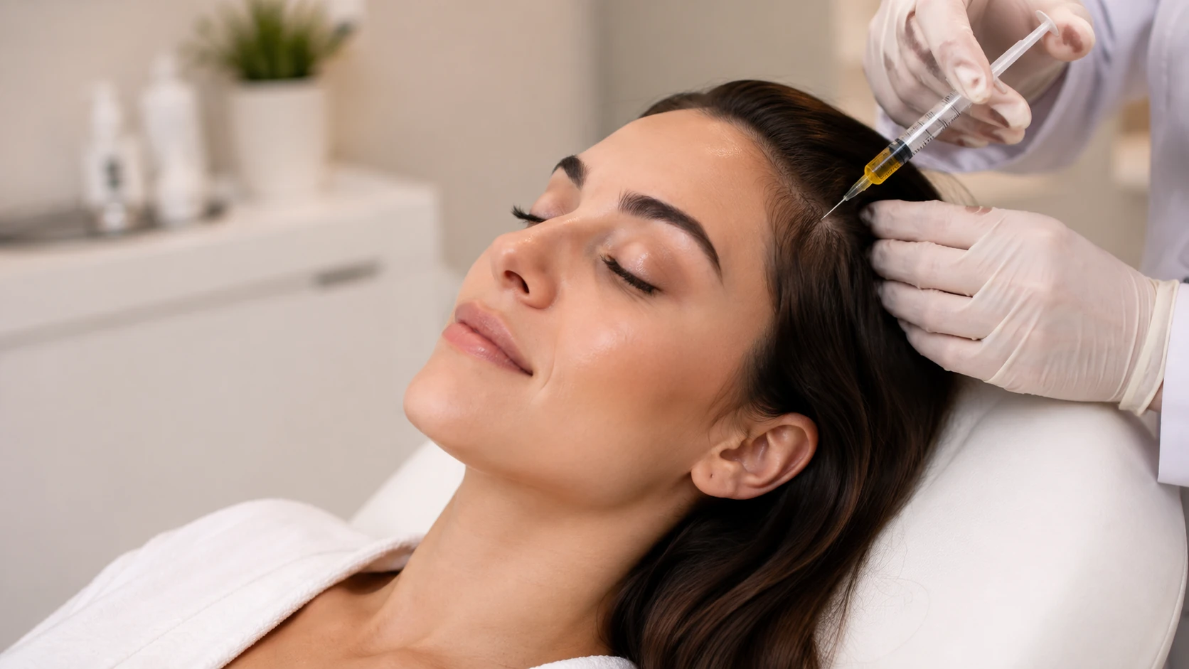 Scalp treatment and hair-loss care consultation at Dermadent Clinic