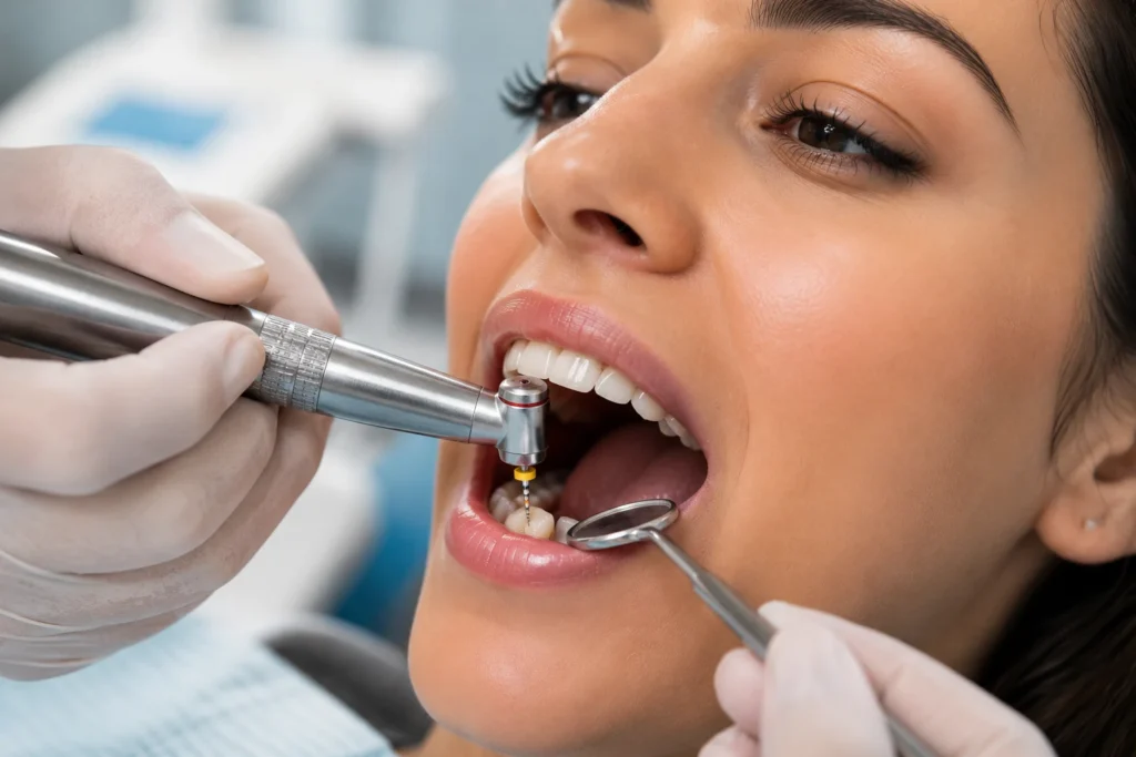 Root canal treatment procedure and consultation at Dermadent Clinic Udaipur