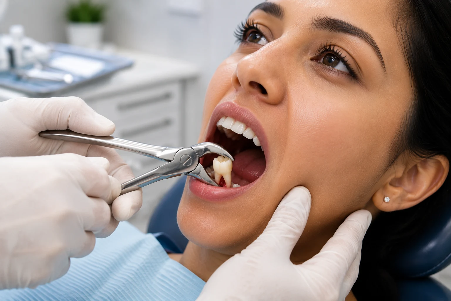 Tooth extraction and wisdom tooth care at Dermadent Clinic